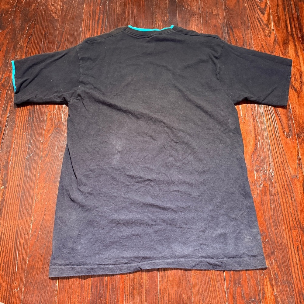 VTG Native American Shirt Men L Black Puff 3D MADE IN USA Fruit Loom Animals - Picture 11 of 12